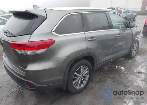 2017 Toyota Highlander Xle z USA, uszkodzony, nr VIN 5TDJZRFH5HS391781